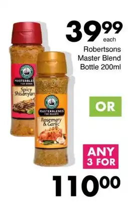Save Robertsons Master Blend Bottle offer