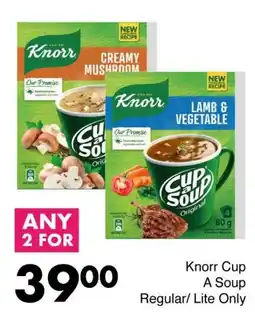 Save Knorr Cup A Soup Regular/Lite Only offer
