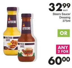 Save Steers Sauce/ Dressing offer