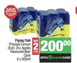Spar Tops Flying Fish Pressed Lemon Flavoured Beer Cans offer