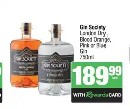 Spar Tops Gin Society offer
