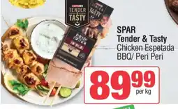 Spar SPAR Tender & Tasty Chicken Espetada BBQ/ Peri Peri offer