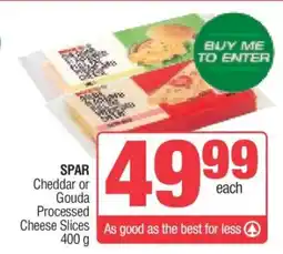 Spar SPAR Cheddar or Gouda Processed Cheese Slices offer