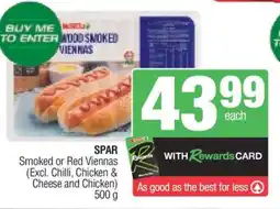 Spar SPAR Smoked or Red Viennas offer