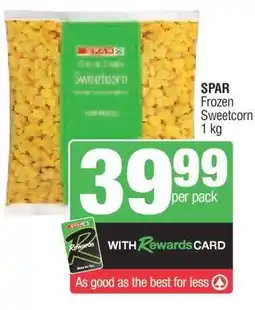 Spar SPAR Frozen Sweetcorn offer
