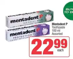 Spar Mentadent P offer