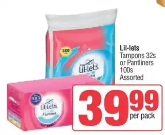 Spar Lil-lets offer
