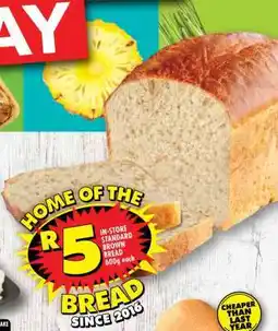Shoprite In-Store Standard Brown Bread offer