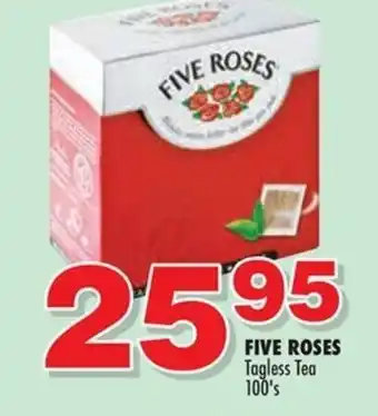 Five Roses Tagless Tea 100's