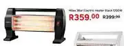 Leroy Merlin Milex 3 Bar Electric Heater Black 1200W offer