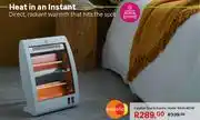 Leroy Merlin Equation Quartz Electric Heater White 800W offer