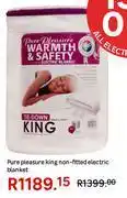 Leroy Merlin Pure Pleasure King Non Fitted White Electric Blanket offer