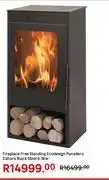 Leroy Merlin Eco Design Panadero 6.3Kw Zahara Black Steel Free Standing Fireplace offer