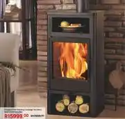 Leroy Merlin Eco Design Panadero 5Kw Swan Black Steel Free Standing Fireplace offer