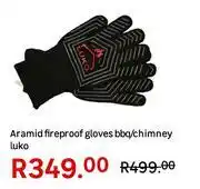 Leroy Merlin Aramid Fireproof Gloves BBQ/Chimney Luko offer