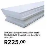 Leroy Merlin Swartland Insulation Extruded Polystyrene Smooth Bevel Insulation Board 3000 x 600 x 30 offer