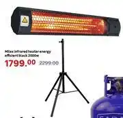 Leroy Merlin Milex Energy Efficient Black 2000W Infrared Heater offer