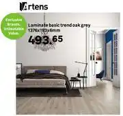 Leroy Merlin Artens Laminate Basic Trend Oak Grey 1376 x 193 x 6mm offer