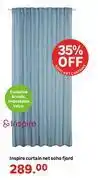 Leroy Merlin Inspire Soho Fjord Net Curtain offer