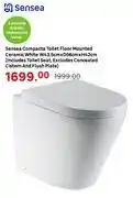 Leroy Merlin Sensea Compacta Toilet Floor Mounted Ceramic White W43.5cm x D56cm x H42cm offer