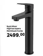 Leroy Merlin Franke Basin Mixer High Rise Aspera Matt Black offer