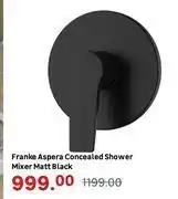 Leroy Merlin Franke Aspera Concealed Matt Black Shower Mixer offer