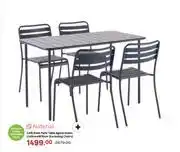 Leroy Merlin Naterial Cafe Steel Patio Table Agave Green L120cm x W70cm (Excluding Chairs) offer
