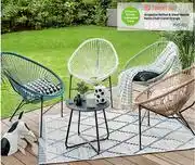 Leroy Merlin Naterial Acapulco Rattan & Steel Round Patio Chair Coral Orange offer
