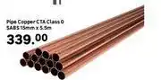 Leroy Merlin Copper Pipe CTA Class 0 SABS 15mm X 5.5m offer