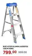 Leroy Merlin Rise 4 Step Alumin Ladder SS 120CM offer