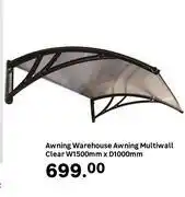 Leroy Merlin Awning Warehouse Awning Multiwall (Clear) W1500mm X D1000mm offer