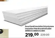 Leroy Merlin Swartland Insulation Polystyrene Insulation Pine Board Extruded-3000mm X 600mm X 30m offer