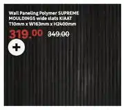 Leroy Merlin Wall Paneling Polymer Supreme Mouldings Wide Slats KIAAT offer