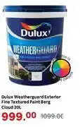Leroy Merlin Dulux 20L Weatherguard Exterior Fine Textured Paint Berg Cloud offer