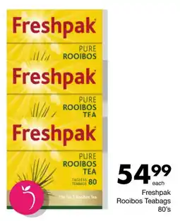 Save Freshpak Rooibos Teabags offer