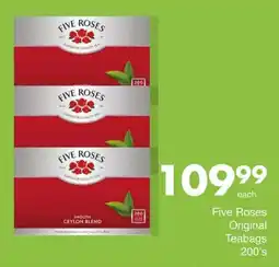 Save Five Roses Original Teabags offer