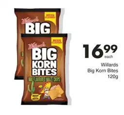 Save Willards Big Korn Bites offer