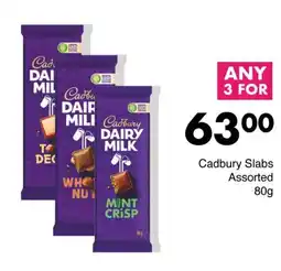Save Cadbury Slabs Assorted offer