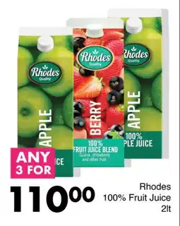 Save Rhodes 100% Fruit Juice offer
