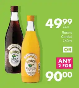 Save Rose's Cordial offer