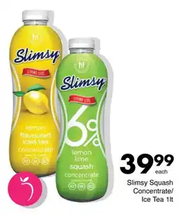 Save Slimsy Squash Concentrate/ Ice Tea offer