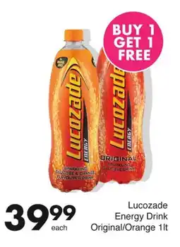 Save Lucozade Energy Drink Original/Orange offer