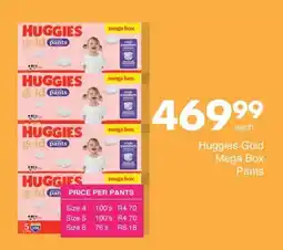 Save Huggies Gold Mega Box Pants offer