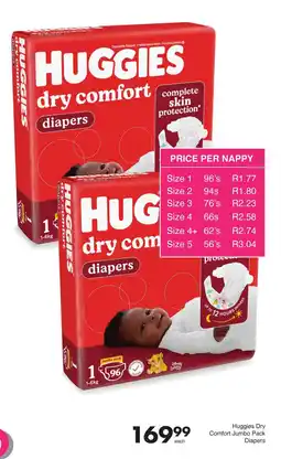 Save Huggies Dry Comfort Jumbo Pack Diapers offer