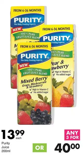 Save Purity Juice offer