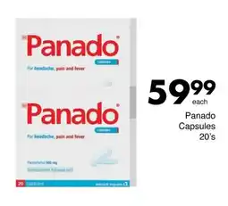 Save Panado Capsules offer