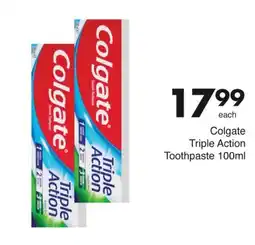 Save Colgate Triple Action Toothpaste offer