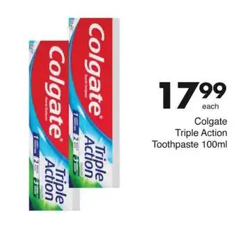 Save Colgate Triple Action Toothpaste offer