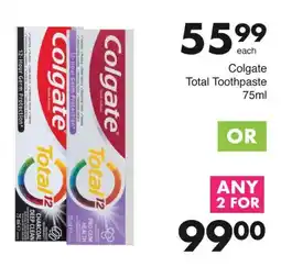 Save Colgate Total Toothpaste offer