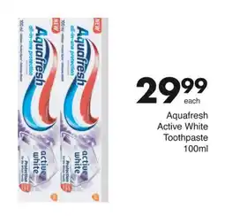 Save Aquafresh Active White Toothpaste offer